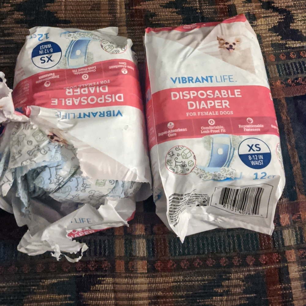 Pet disposable XS diapers
